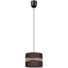 Hanglamp aan een koord CORAL 1xE27/60W/230V d. 20 cm bruin