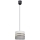 Hanglamp aan een koord CORAL 1xE27/60W/230V d. 20 cm wit/grijs