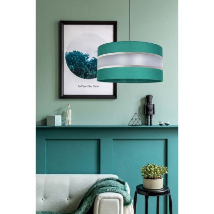 Hanglamp aan een koord CORAL 1xE27/60W/230V d. 40 cm groen