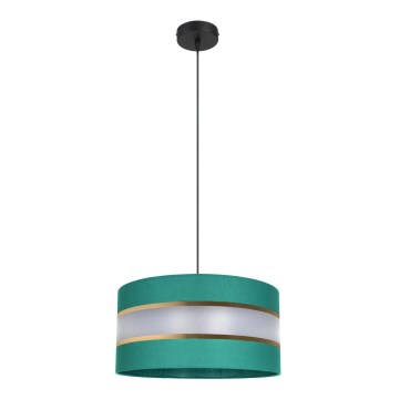 Hanglamp aan een koord CORAL 1xE27/60W/230V d. 40 cm groen