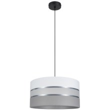 Hanglamp aan een koord CORAL 1xE27/60W/230V d. 40 cm wit/grijs