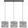 Hanglamp aan een koord CORAL 3xE27/60W/230V grijs
