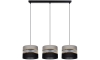 Hanglamp aan een koord CORAL 3xE27/60W/230V zwart/grijs