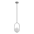 Hanglamp aan een koord CORDEL 1xG9/28W/230V glanzend chroom