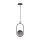 Hanglamp aan een koord CORDEL 1xG9/28W/230V zwart/gerookt zwart
