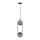 Hanglamp aan een koord CORDEL 2xG9/28W/230V zwart/gerookt zwart