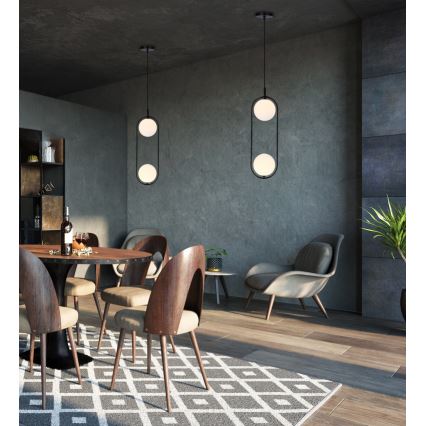 Hanglamp aan een koord CORDEL 2xG9/28W/230V zwart