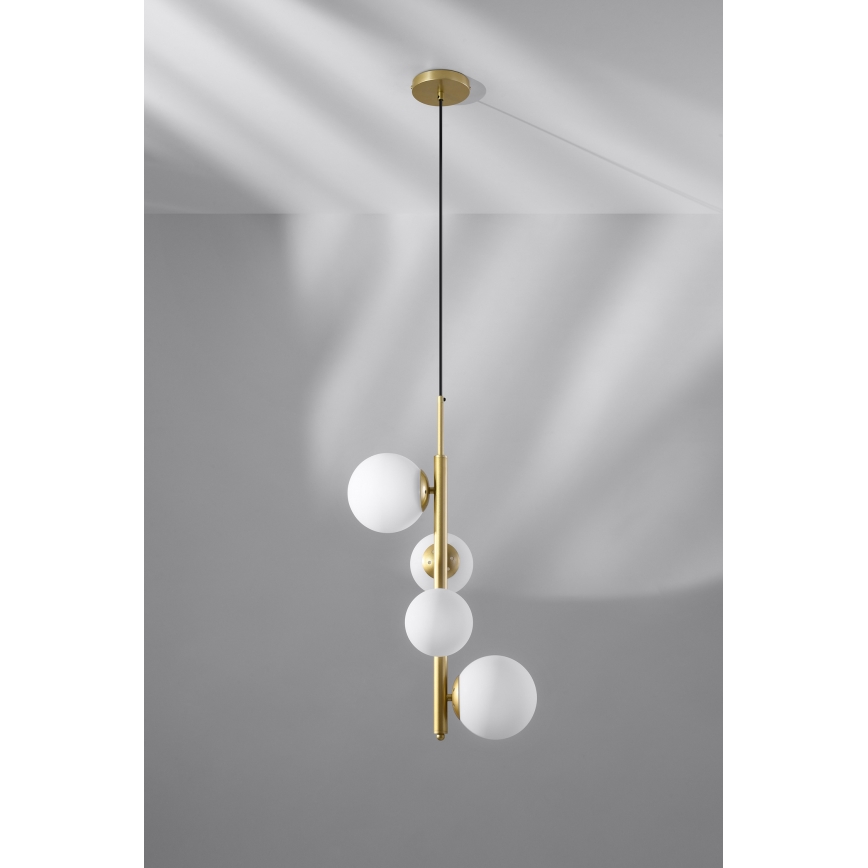 Hanglamp aan een koord CORDEL 4xG9/20W/230V gouden