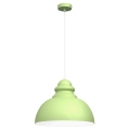 Hanglamp aan een koord CORIN 1xE27/60W/230V groen