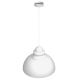Hanglamp aan een koord CORIN 1xE27/60W/230V wit