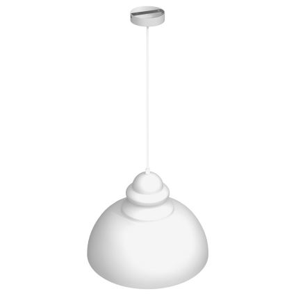 Hanglamp aan een koord CORIN 1xE27/60W/230V wit