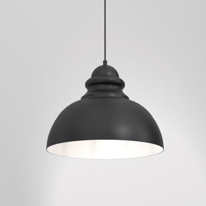 Hanglamp aan een koord CORIN 1xE27/60W/230V zwart