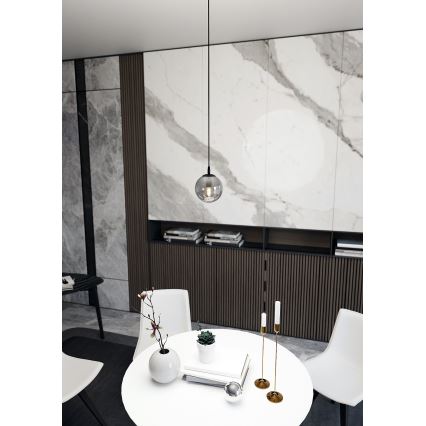 Hanglamp aan een koord COSMO 1xE14/10W/230V diameter 14 cm zwart/grijs