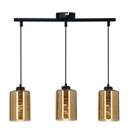 Hanglamp aan een koord COX 3xE27/60W/230V goud