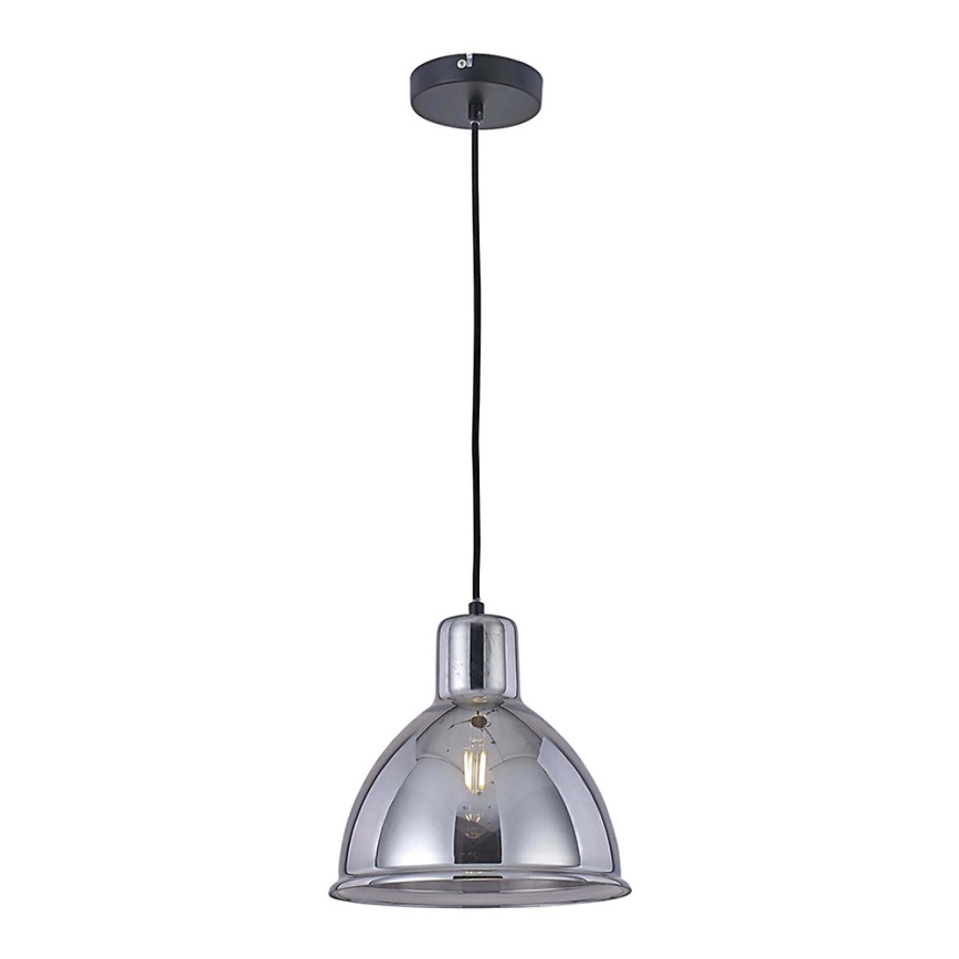 Hanglamp aan een koord CREATE 1xE27/11W/230V grijs