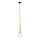 Hanglamp aan een koord DAISY 1xG9/12W/230V diameter 14 cm goud/zwart/doorzichtig