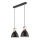 Hanglamp aan een koord DANIELLE 2xE27/60W/230V beuken