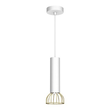 Hanglamp aan een koord DANTE 1xGU10/25W/230V wit/goud