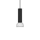 Hanglamp aan een koord DANTE 1xGU10/25W/230V zwart/glanzend chroom