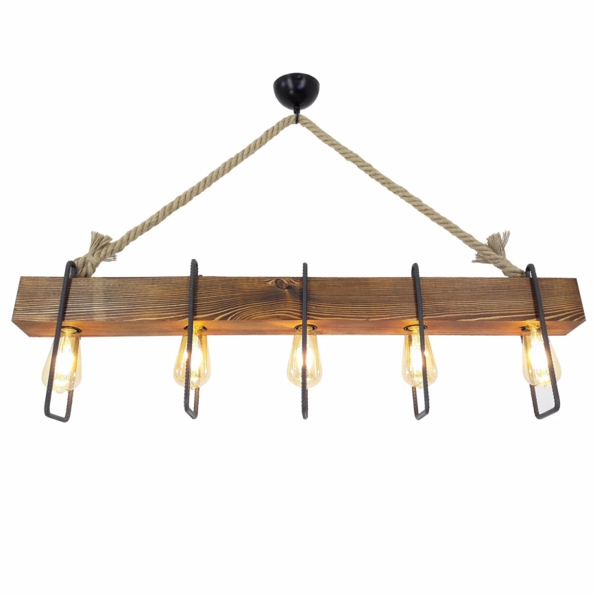 Hanglamp aan een koord DEMIR 5xE27/40W/230V dennen
