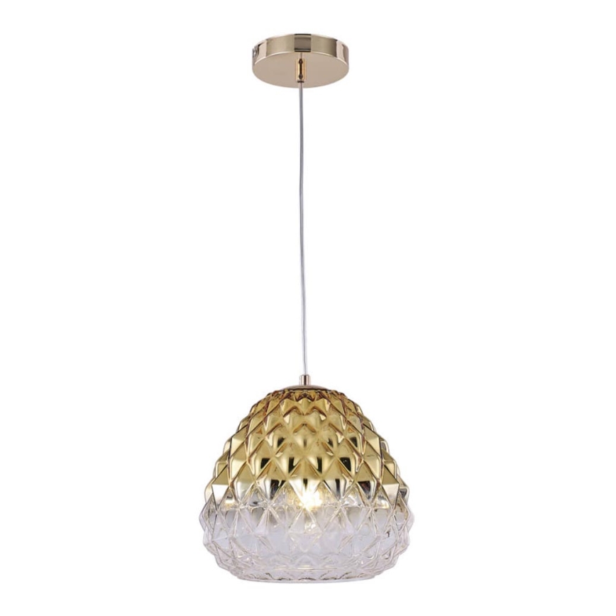 Hanglamp aan een koord DIAMOND 1xE27/11W/230V gouden