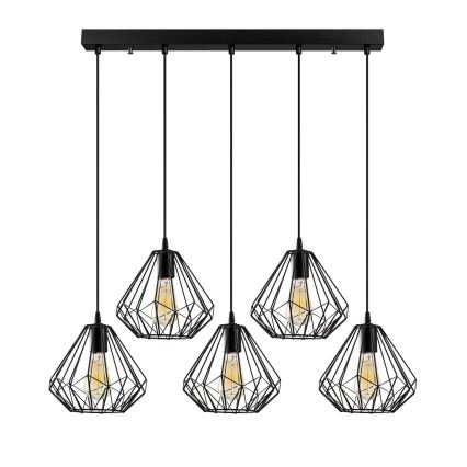 Hanglamp aan een koord DIAMOND 5xE27/100W/230V
