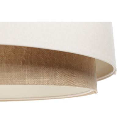 Hanglamp aan een koord DOBLO 1xE27/60W/230V crème/beige