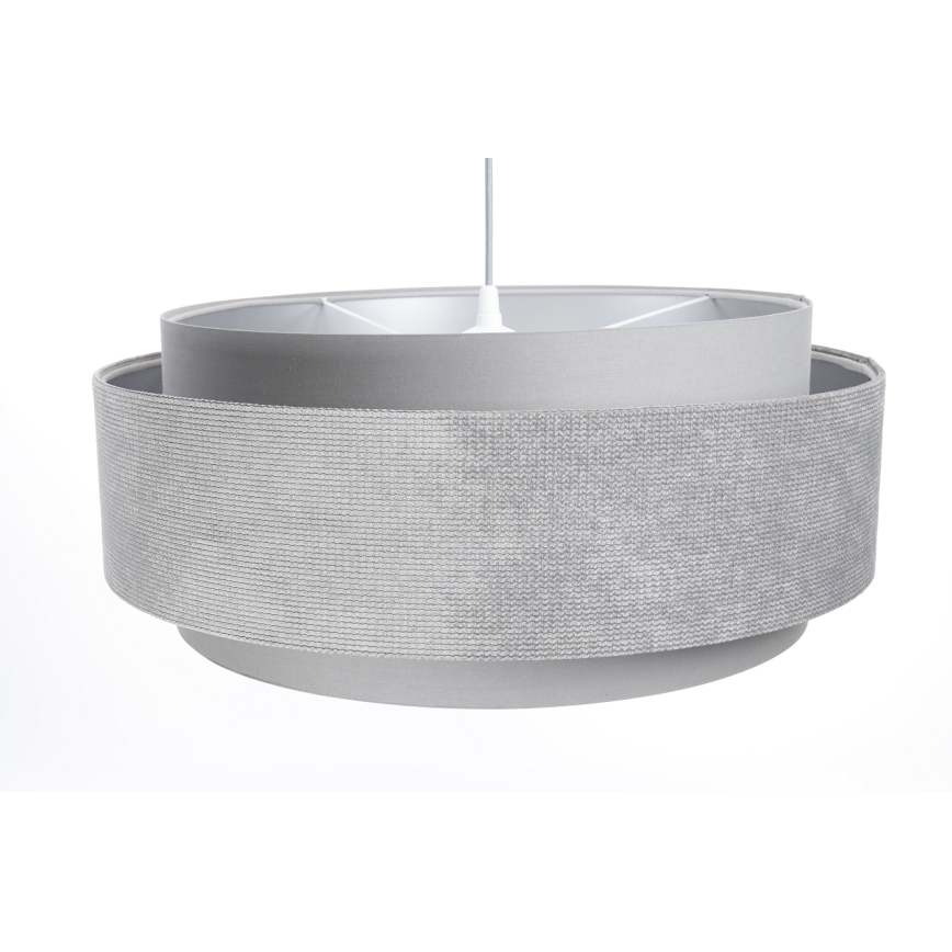 Hanglamp aan een koord DOBLO 1xE27/60W/230V d. 60 cm grijs/zilver