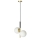 Hanglamp aan een koord DUO 2xE14/40W/230V gouden/zwart
