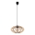 Hanglamp aan een koord EARTH 1xE27/60W/230V zwart/beige