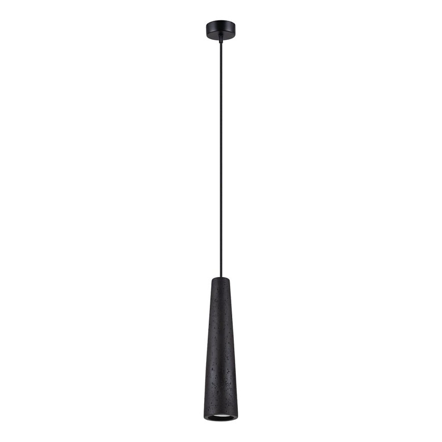 Hanglamp aan een koord ELECTRA 1xGU10/10W/230V beton/zwart