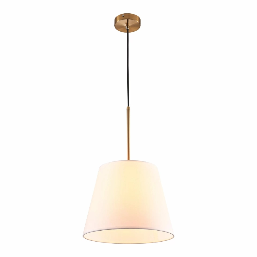 Hanglamp aan een koord ELENA 1xE27/20W/230V wit