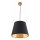 Hanglamp aan een koord ELENA 1xE27/20W/230V zwart
