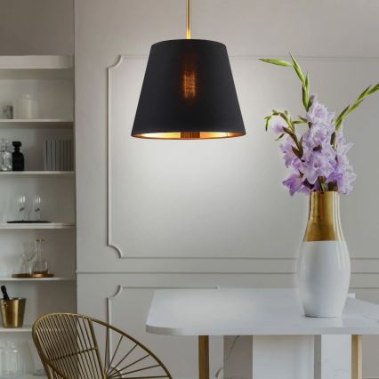 Hanglamp aan een koord ELENA 1xE27/20W/230V zwart
