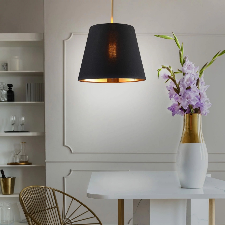 Hanglamp aan een koord ELENA 1xE27/20W/230V zwart