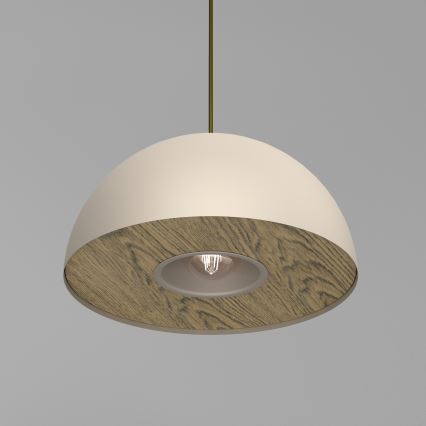 Hanglamp aan een koord ELGUND 1xE27/15W/230V diameter 35 cm beige