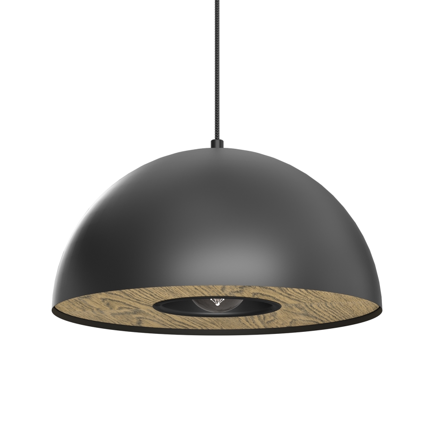 Hanglamp aan een koord ELGUND 1xE27/15W/230V diameter 35 cm zwart