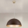 Hanglamp aan een koord ELIANO 1xE27/60W/230V diameter 50 cm bruin/goud