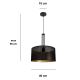Hanglamp aan een koord ELIS 1xE27/60W/230V diameter 40 cm