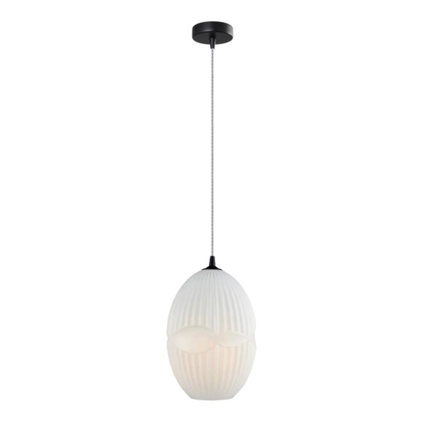 Hanglamp aan een koord ELLIPTIC 1xE27/11W/230V wit