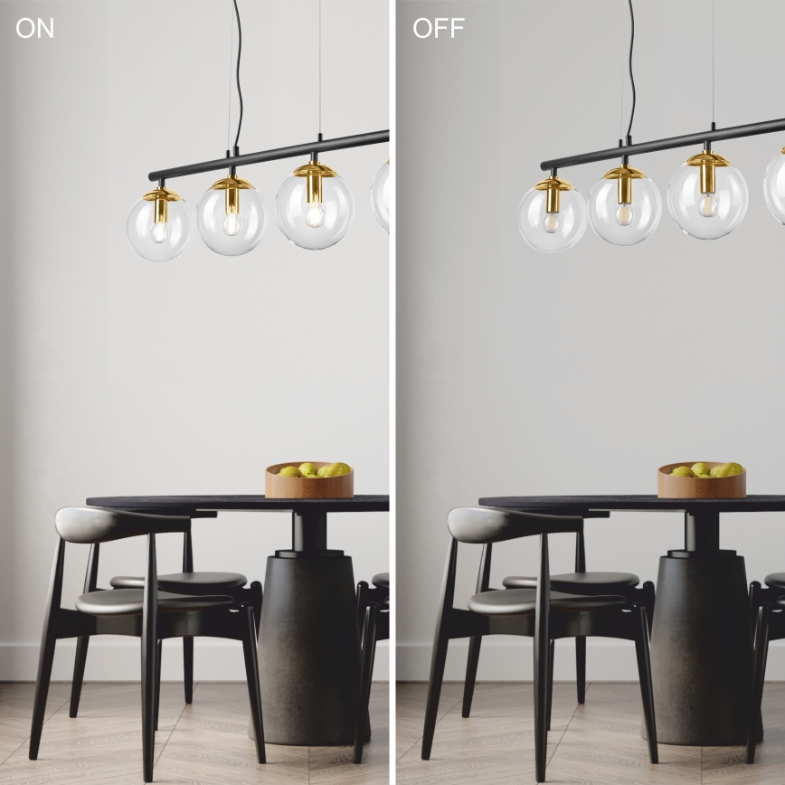 Hanglamp aan een koord ELOISE 4xE14/15W/230V