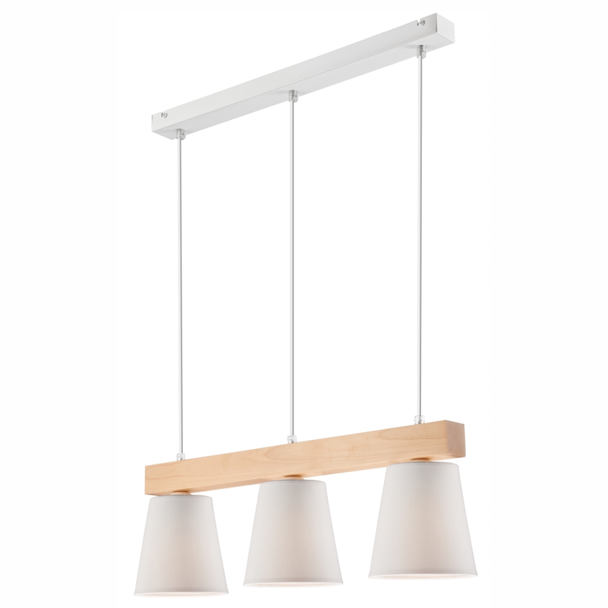 Hanglamp aan een koord ENRICO 3xE27/60W/230V