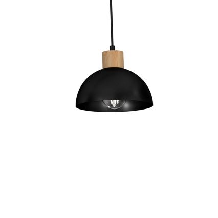 Hanglamp aan een koord ERIK 3xE27/60W/230V beige/zwart