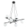 Hanglamp aan een koord ESSA 8xE14/10W/230V zwart/wit