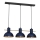 Hanglamp aan een koord ESTATE MINI 3xE27/15W/230V blauw
