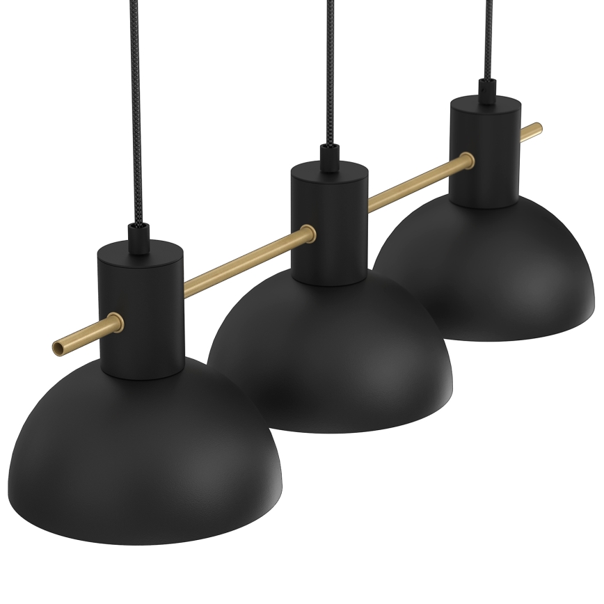 Hanglamp aan een koord ESTATE MINI 3xE27/15W/230V zwart