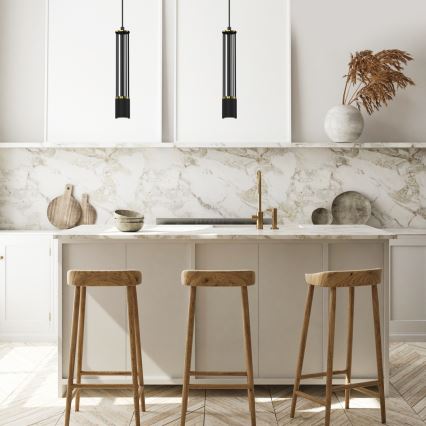 Hanglamp aan een koord ESTILO 1xGU10/40W/230V zwart