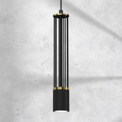 Hanglamp aan een koord ESTILO 1xGU10/40W/230V zwart