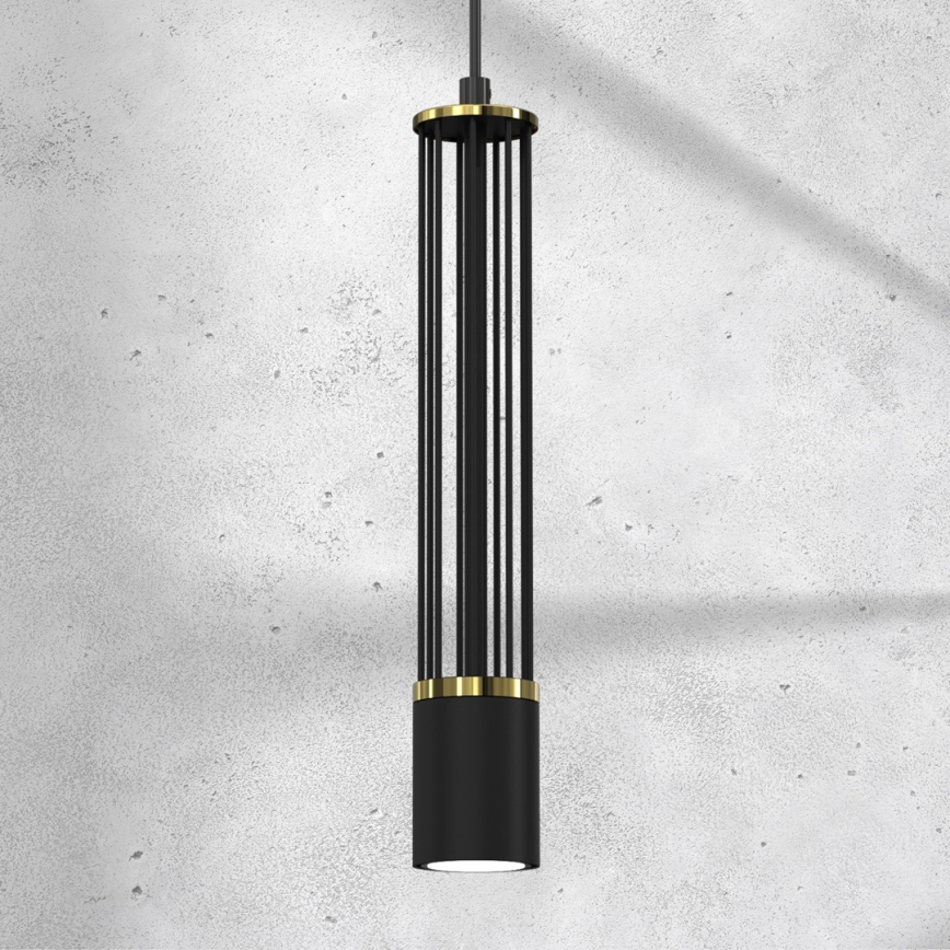 Hanglamp aan een koord ESTILO 1xGU10/40W/230V zwart