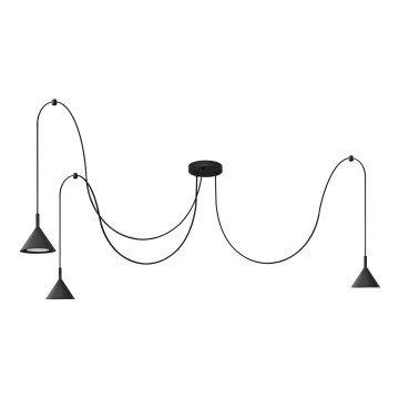 Hanglamp aan een koord ETNA 3xGX53/10W/230V spin zwart